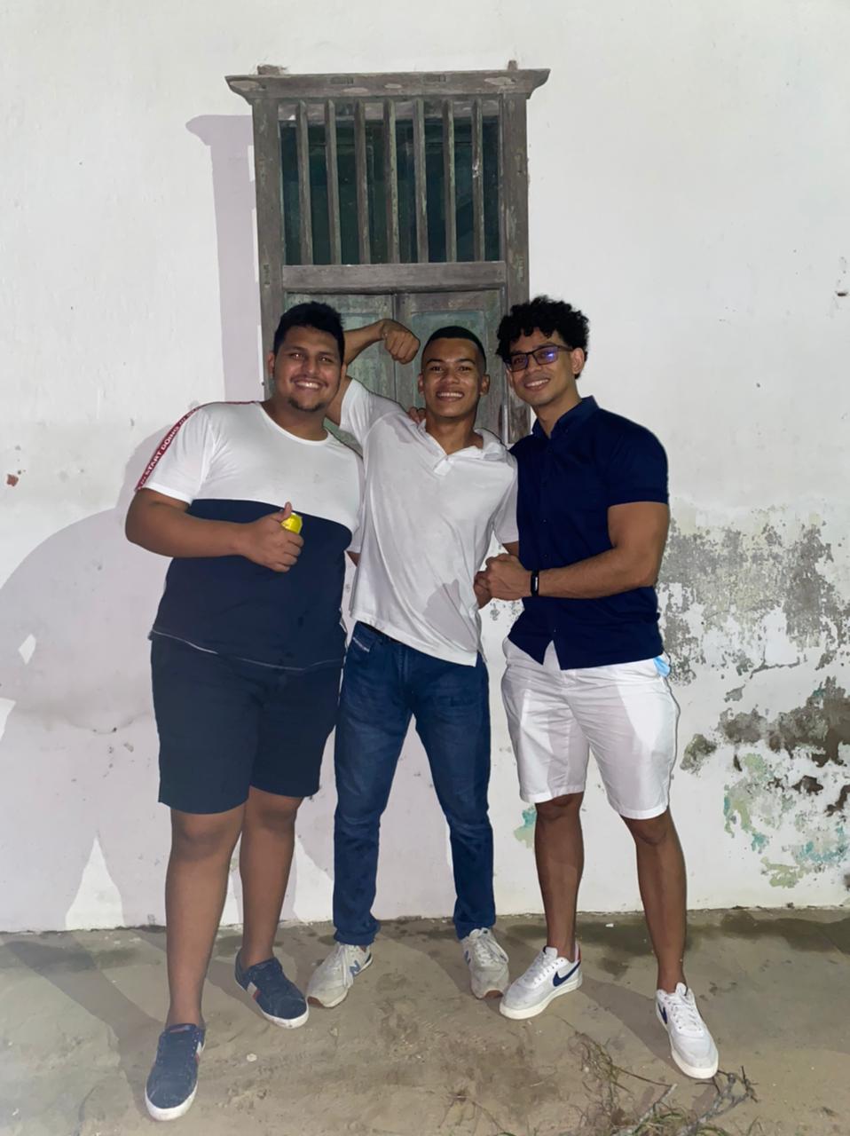 Mis amigo y yo bien parchados 